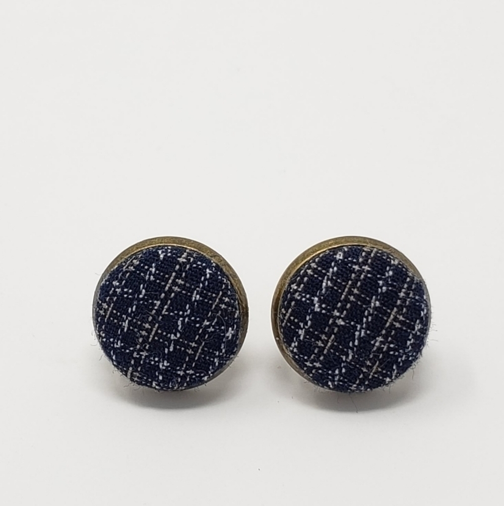 New Handmade | Upcycled Button Stud Earrings